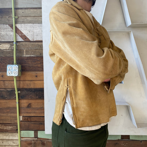 60's Leather Smock Coat - Small/Medium
