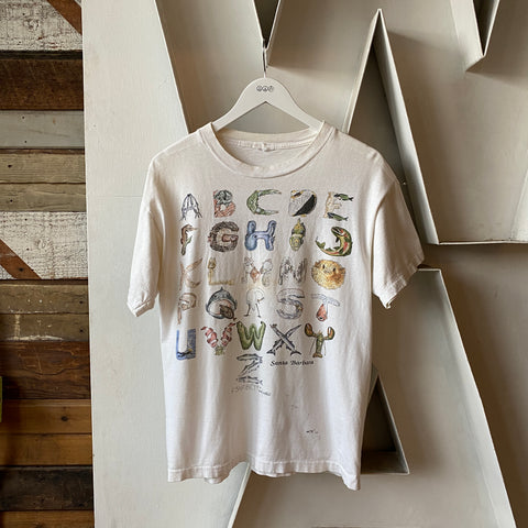 90's Fishabet Tee - Medium
