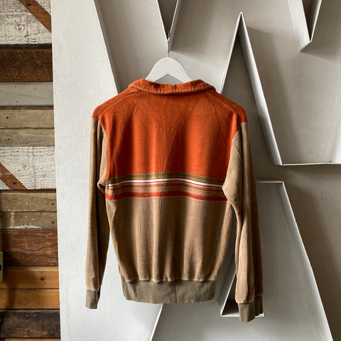 70's Plush Collared Shirt - Medium