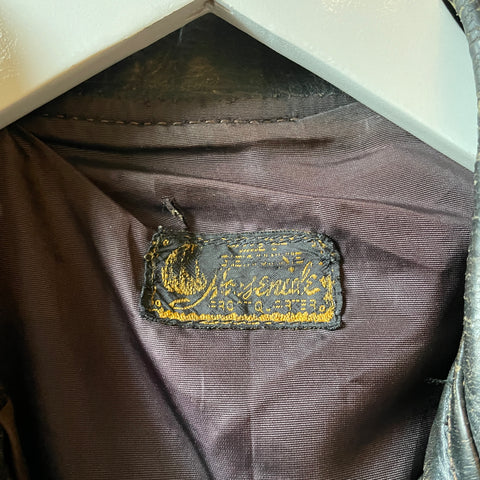 50’s Front Quarter Leather Jacket - Medium