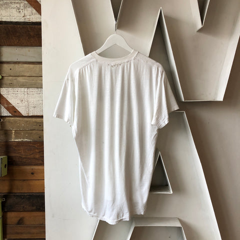 90's Thrashed White Tee - XL