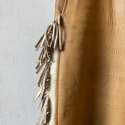 40’s Fringed Leather Pants - 32” x 28”
