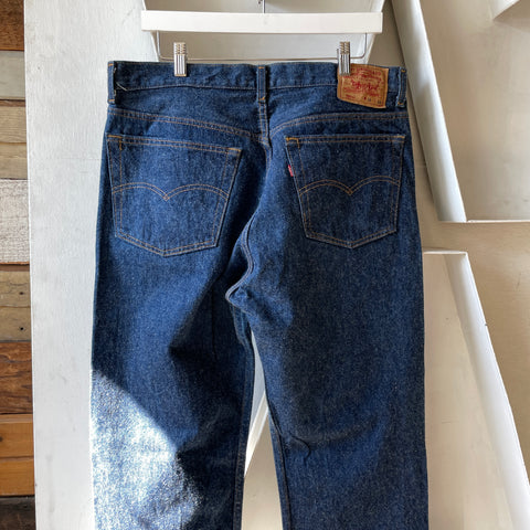 80’s Dark Wash Levi's 501 Denim - 36” x 31.5”