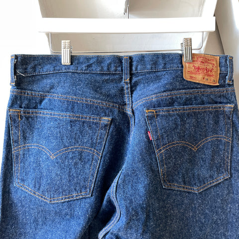 80’s Dark Wash Levi's 501 Denim - 36” x 31.5”