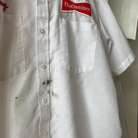 70's Tony’s Budweiser shirt - Large