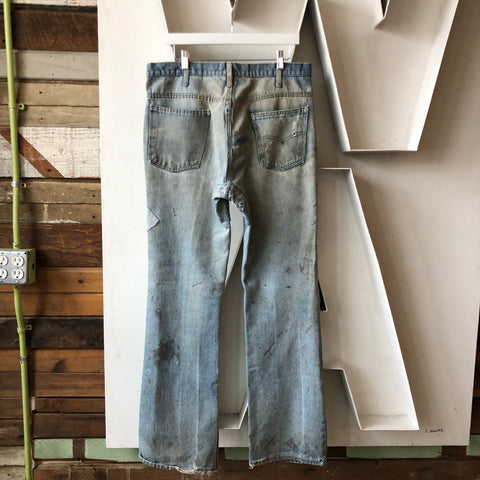 80's Patchwork Flares - 35” x 34”