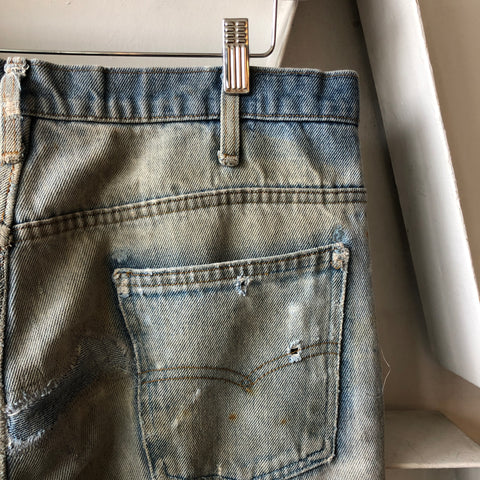 80's Patchwork Flares - 35” x 34”