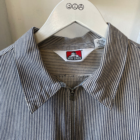 80’s Ben Davis Hickory Stripe Shirt - Large