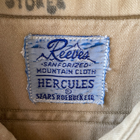 50’s Hercules Mountain Cloth Chamois Shirt - Large