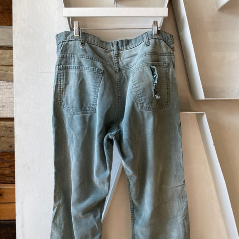 70’s Plain Pockets Corduroy Trousers - 36"x 28"