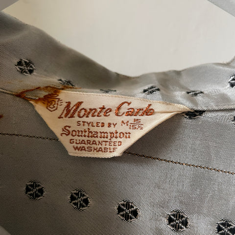 60’s Monte Carlo Patterned Loop Collar - Medium