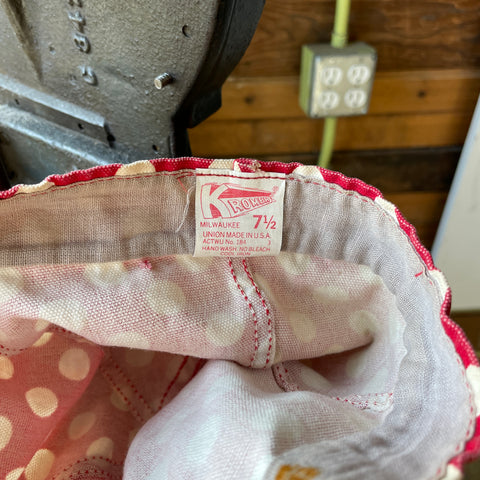 60’s Polka Dot Welder's Cap - OS