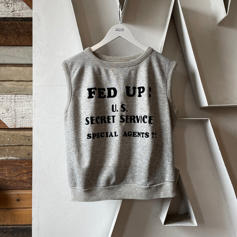 70’s Fed Up!! Sleeveless Sweatshirt - Small
