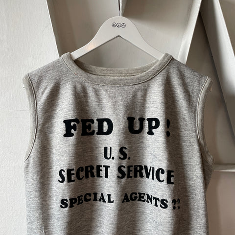 70’s Fed Up!! Sleeveless Sweatshirt - Small
