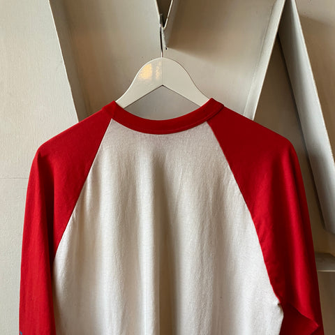 80’s Blank Raglan Tee - Large