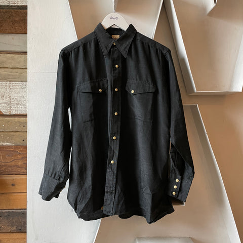 40’s Tailorized Metallic Western Shirt - Large