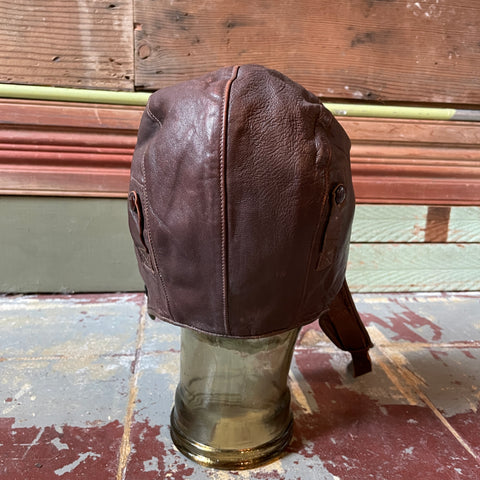 30’s Air Associates Leather Aviator Cap - 7 1/8