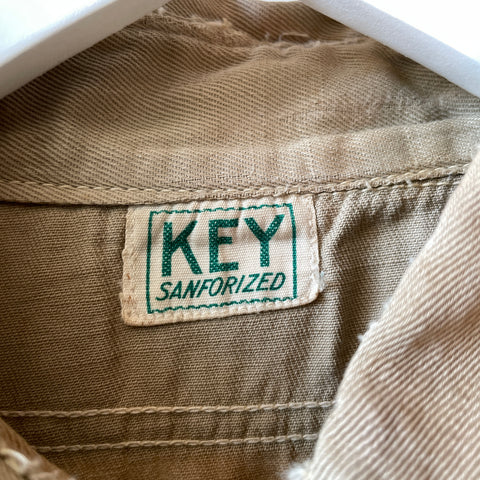 30’s Key Sanforized Repaired Shirt - Large