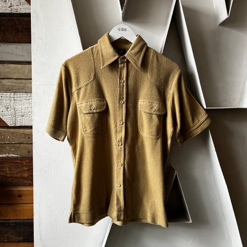 70’s Terry Cloth Button-up - Medium