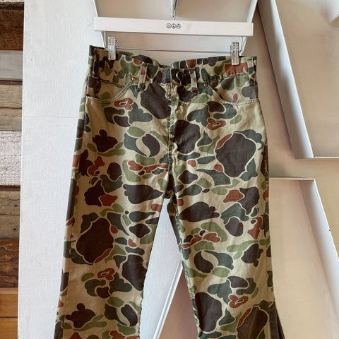 70’s Camo Hunting Flares - 31” x 27.5”