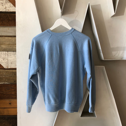 70's Flock Print Camp Sweat - Large