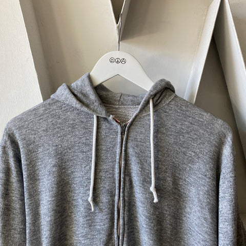 80's Heather Zip Up - Large