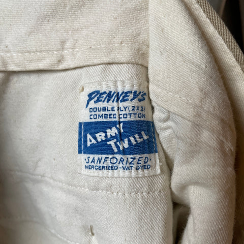 50’s Penney’s Army Twill Chinos - 32” x 29.5”