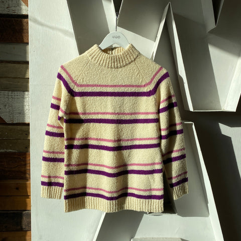 70’s Wool Zip Sweater - Small