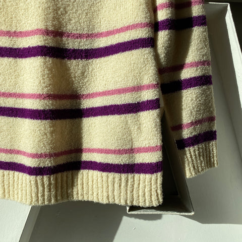 70’s Wool Zip Sweater - Small
