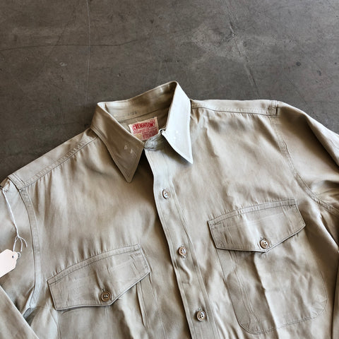 60's Creighton USMC Poplin Shirt - XXL