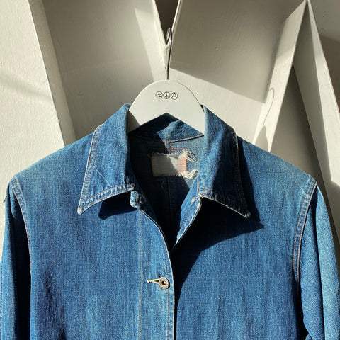 Post War Selvedge Denim Chore Coat - Medium