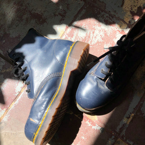 Navy Steel Toe Doc Martens - Men’s UK 8 US 9
