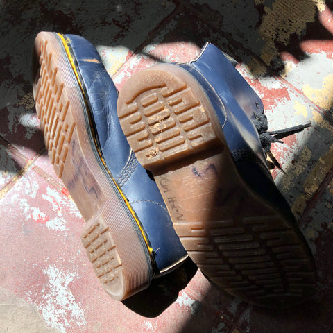 Navy Steel Toe Doc Martens - Men’s UK 8 US 9