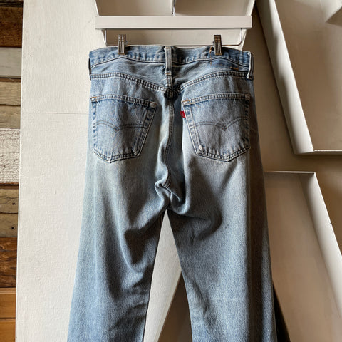 90’s Levi’s Thrashed 501 - 30” x 30.5”