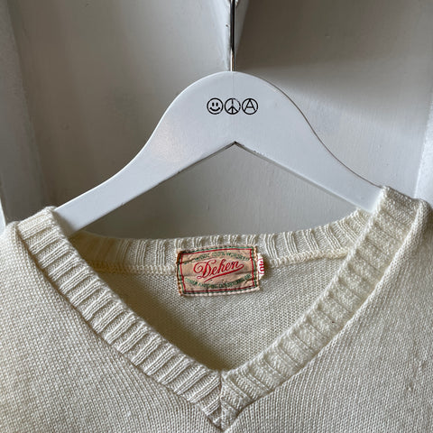 50’s Dehen Cream Sweater - Small