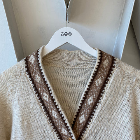 90's Llama Cardigan - Medium