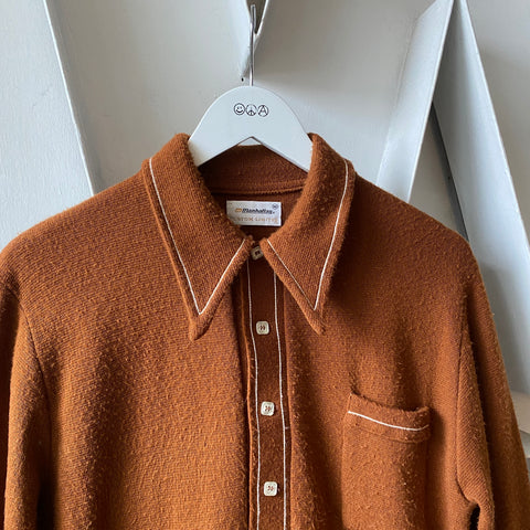 70's Manhattan Knit Shirt - Medium