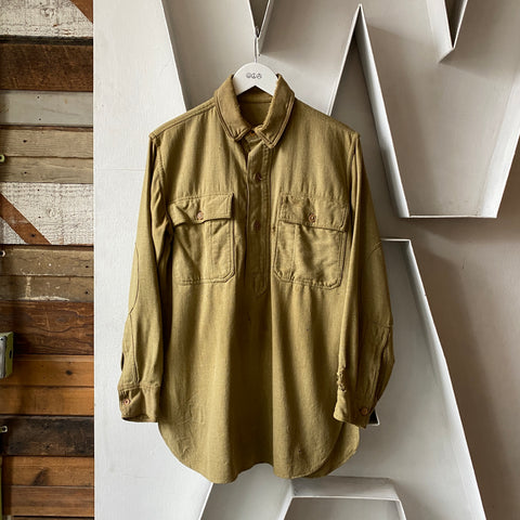 WWI Wool Pullover Shirt - Large