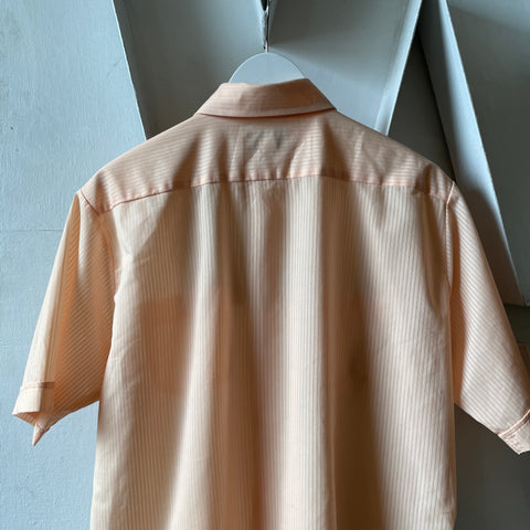 80’s Montgomery Ward Peach Kool Knit Button Up - XL