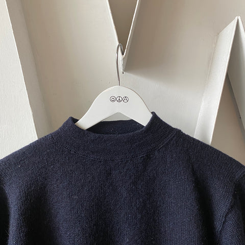 WWII Navy Wool Deck Sweater - Medium