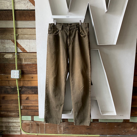 90's Levis Olive 550 - 34” x 34”