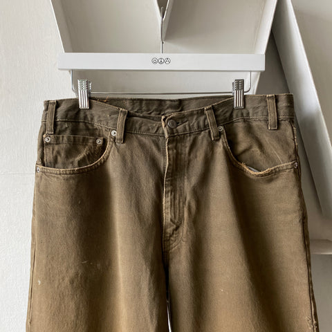 90's Levis Olive 550 - 34” x 34”