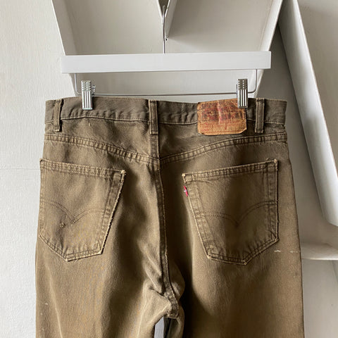 90's Levis Olive 550 - 34” x 34”