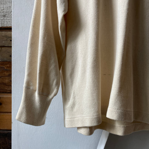 50's Wool Military Henley - Large