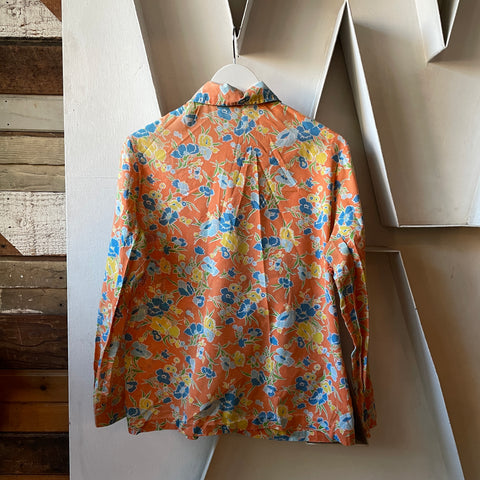 70’s Floral Button Down Shirt - Small