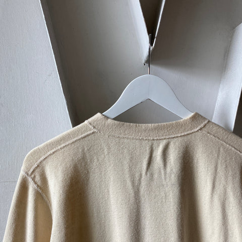 50's Wool Military Henley - Large