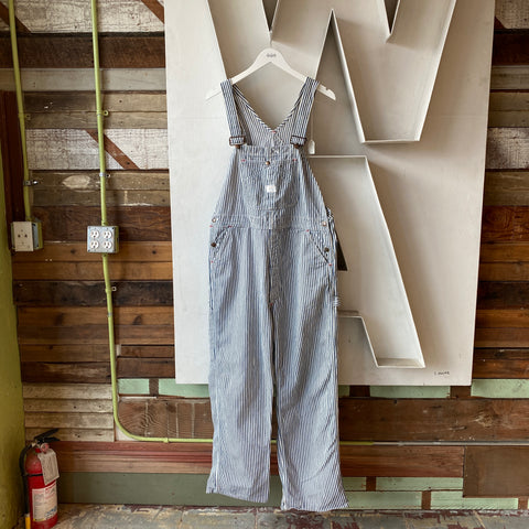 70's Big Mac Hickory Stripe Overalls - XL (38)