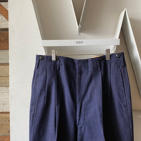 30's Wool Trousers - 33” x 25”
