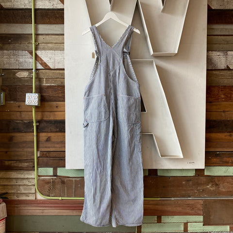 70's Big Mac Hickory Stripe Overalls - XL (38)