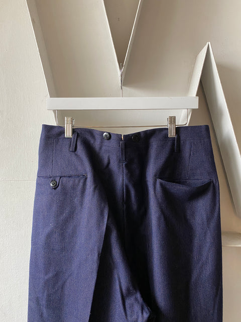 30's Wool Trousers - 33” x 25”